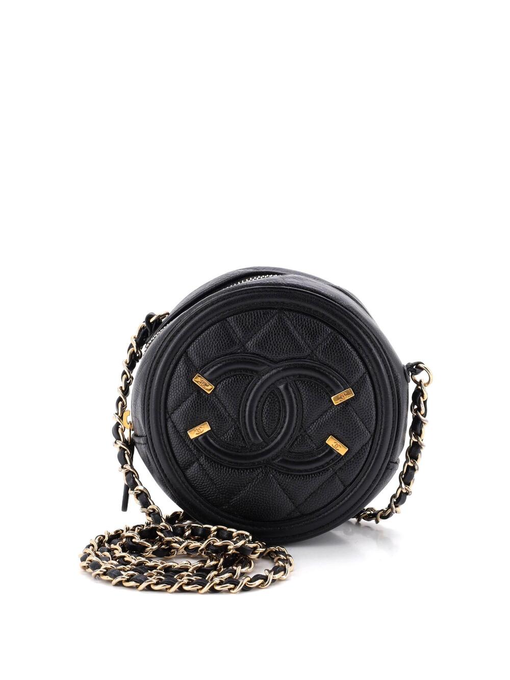 Chanel Filigree Round Clutch With Chain #278983C29B